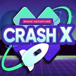 Crash X online game logo by Turbo Games on lizaroscasino.com
