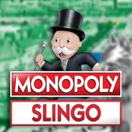 Slingo Monopoly slot visual from Gaming Realms available on lizaroscasino.com